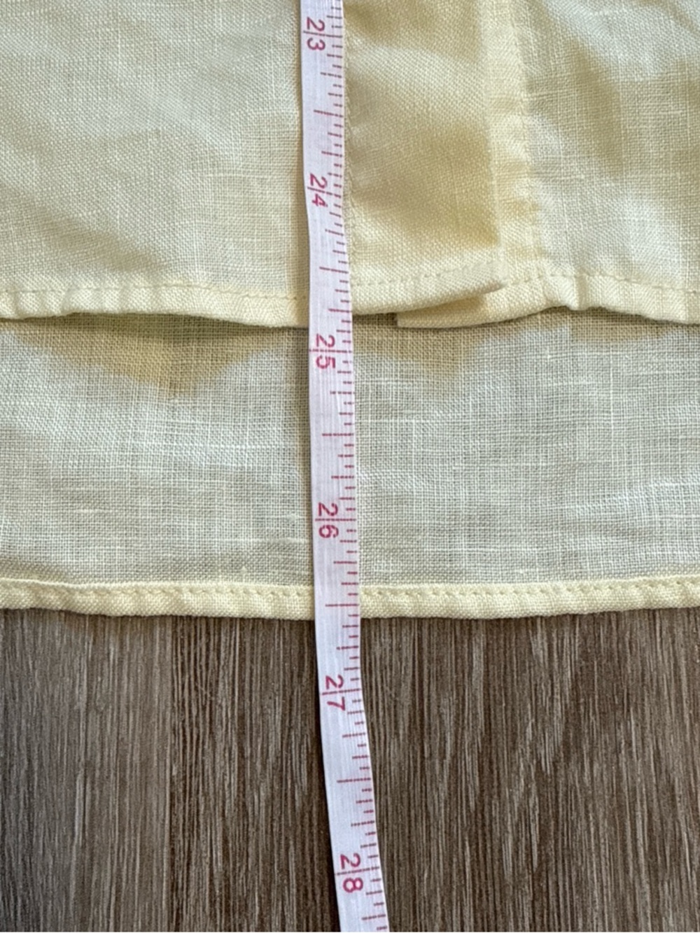 Uniqlo 100% Linen Button Up Long Sleeve Minimalist Preppy Yellow Shirts Size XS - Picture 11 of 11